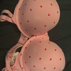 34d cute heart padded bra
